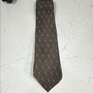 Van Heusen Gray Geometric Tie